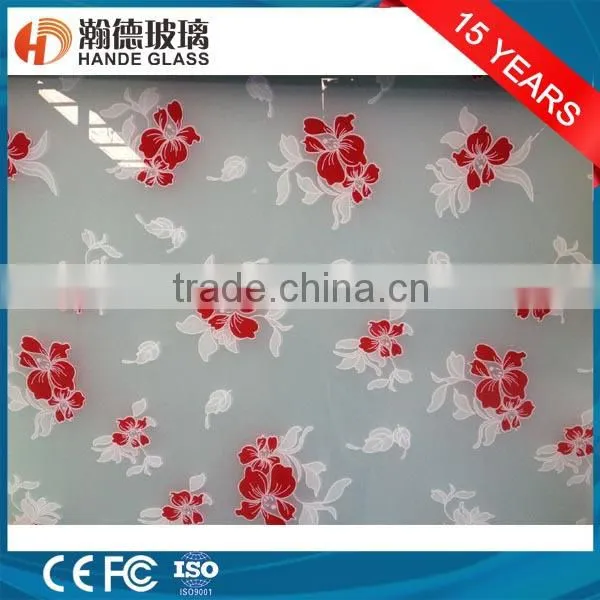 3.8MM Beautiful Silk Screen Glass photo-3