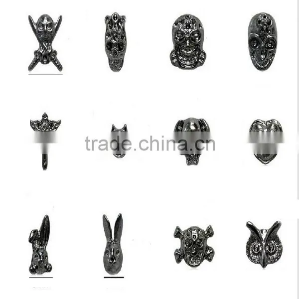 3D Nail Art DIY Rhinestone Decoration Nail Accessories Rock Punk Alloy Skull Rivet Craw For Manicure Tools photo-6