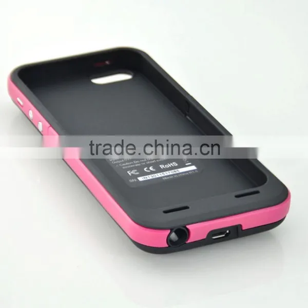 3800mAh Matte Plastic Protective Charging Power Bank Case Cover for IPhone 6, External Backup Battery Case Cover for IPhone 6 photo-2