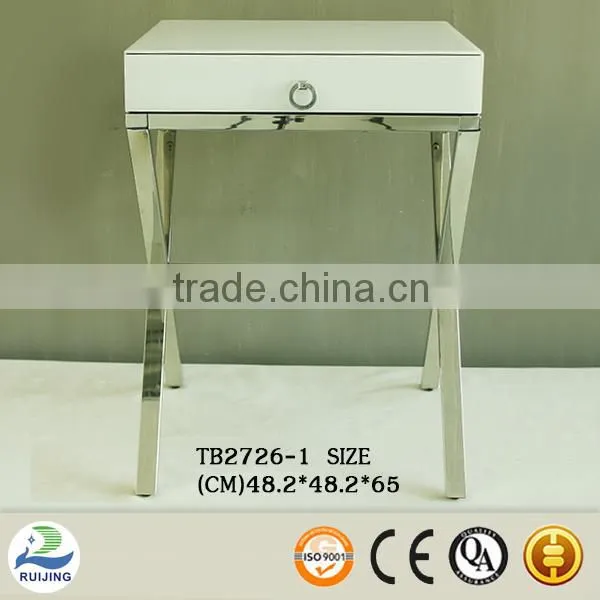 Small Console Table Metal Cross Leg