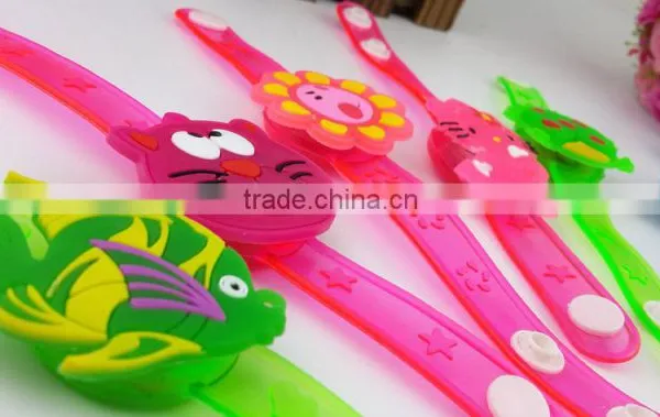 3 Flash Children Cartoon Led Lighted Bracelet,led PVC Wristband for Kids photo-3
