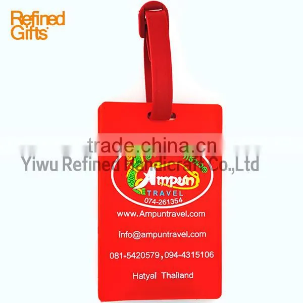 2016 High Quality Fashion Design Pvc Suitcase Luggage Tag