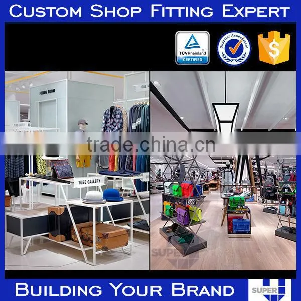 Bag Retail Stores Slatwall Decorative Wood Wall Display Shelves photo-5