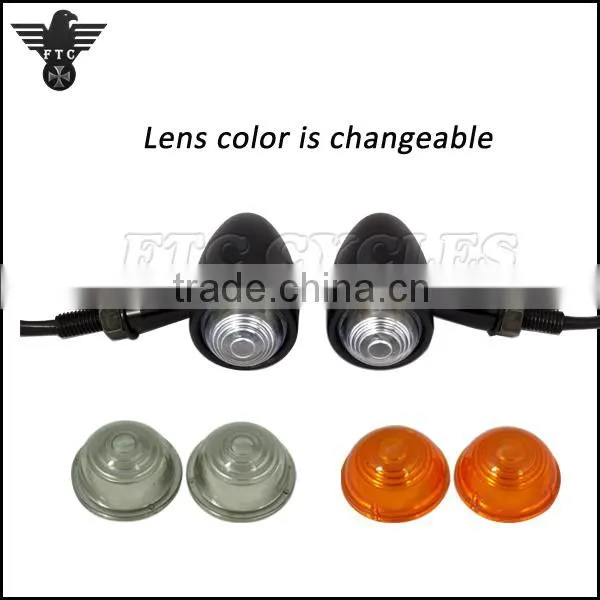 Clear Lens Indicator Light Vintage Motorcycle for Honda Custom photo-5