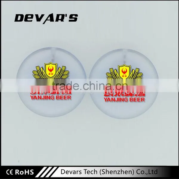 OEM High Quality Different Design Logo Customized Plastic Pin Round Led Badge photo-2