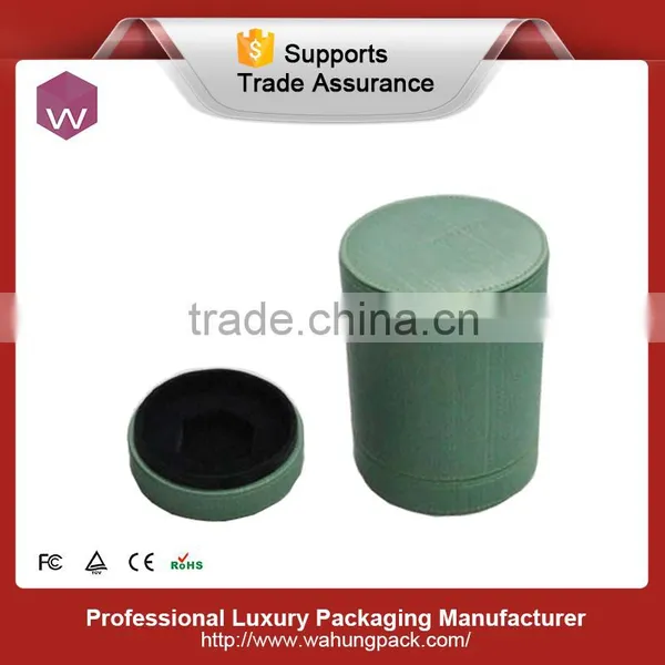 Handcraft Round Perfume Gift Boxes/ Custom Logo Wood Perfume Box Manufacturer China photo-3