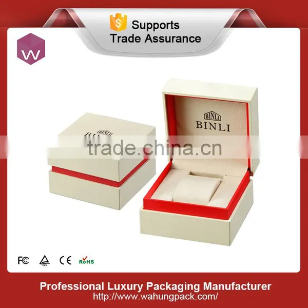 Small Cardboard Leatherette Watch Gift Box, Single Watch Box for Men photo-3