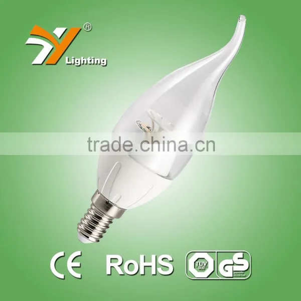 Hot Sale CE-LVD/EMC, RoHS, TUV-GS Approved 2015 China Aluminium Plastic C30HLAP 5W C30 Led Small Led Candle Light photo-3