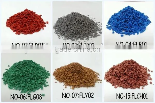 Epdm Scrap, Sample Rubber, Epdm Rubber Scrap, Rubber Flooring, Colored EPDM Granules Manufacturer FL-M-11084 photo-2