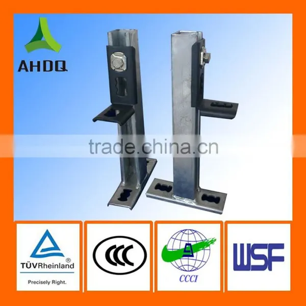 Galvanized post support bracket