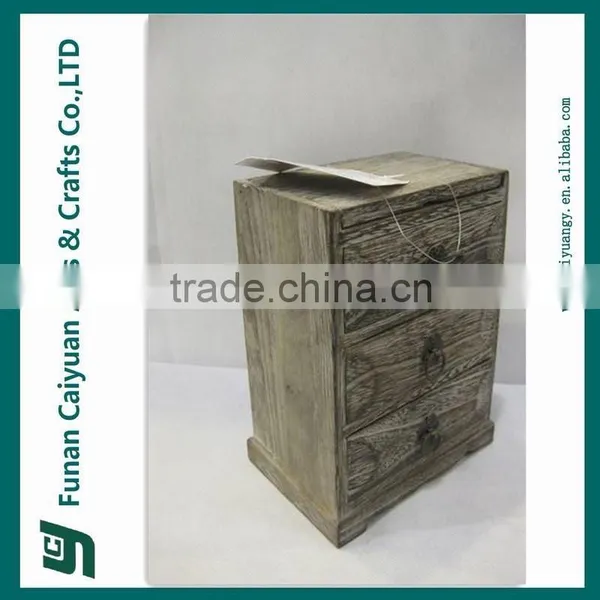 2014 New Design Customized With Drawer and Mirror Wooden Jewelry Box