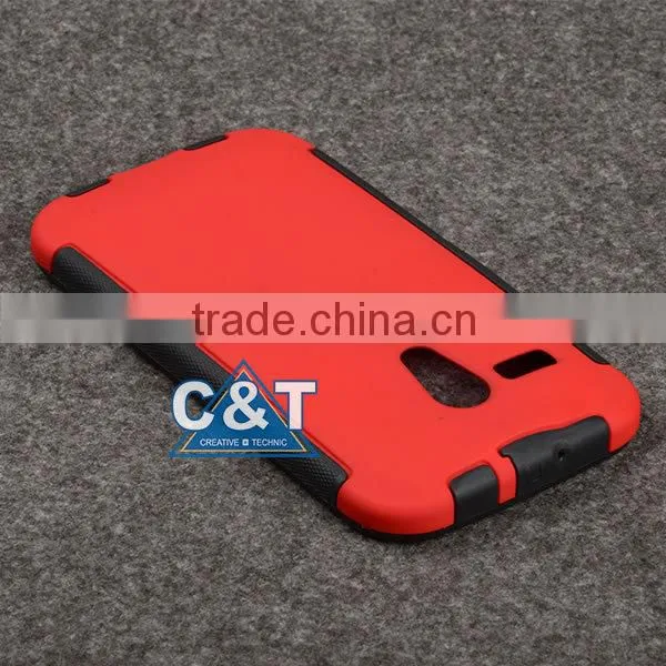 C&T Heavy Duty Defender Dual Layer Protector Hybrid Phone Cover Case for Motorola Moto G 1st Generation photo-3