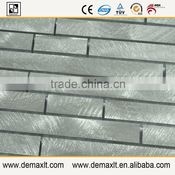 Wholesale Brushed Aluminum Mosaic Strip Metal Mosaic photo-3