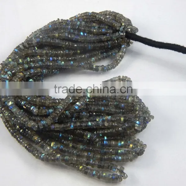 Labradorite Heishi Loose Semi Precious Gemstone Beads