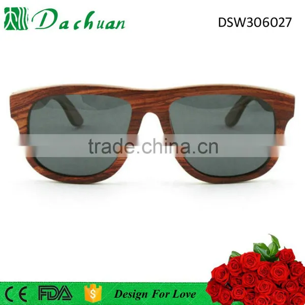 Italy Design High Quality 100% Natural Wood Made in China Wood Sunglasses photo-2