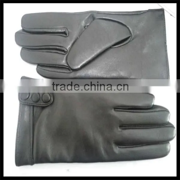 Factory Directly Sale Black Leather Gloves Price photo-3