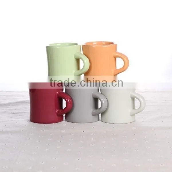 350ml 12oz Ceramic Mug Stoneware Beer Mug Solid Color Fty Directly Sale