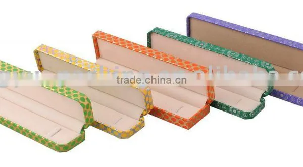 Rectangular shaped leather necklace case