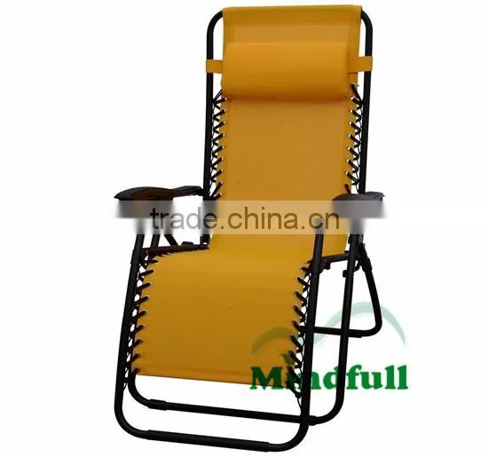 Yellow Cheap Zero Gravity Lounge Chairs Compact Recliner Chair photo-3