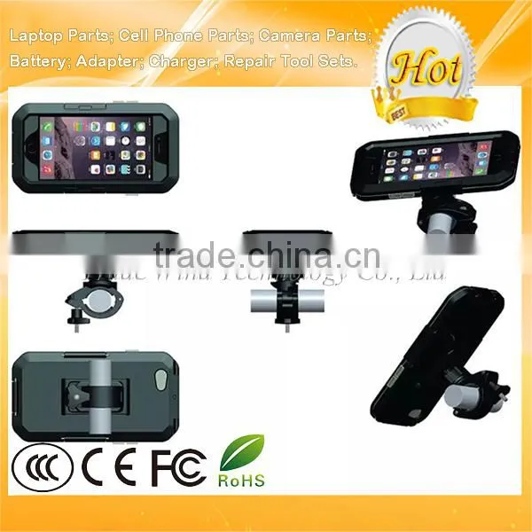 Bicycle Bike Motorcycle Handlebar Mount Holder IPX4 Waterproof Shockproof Case for IPhone 6 6S Black photo-2