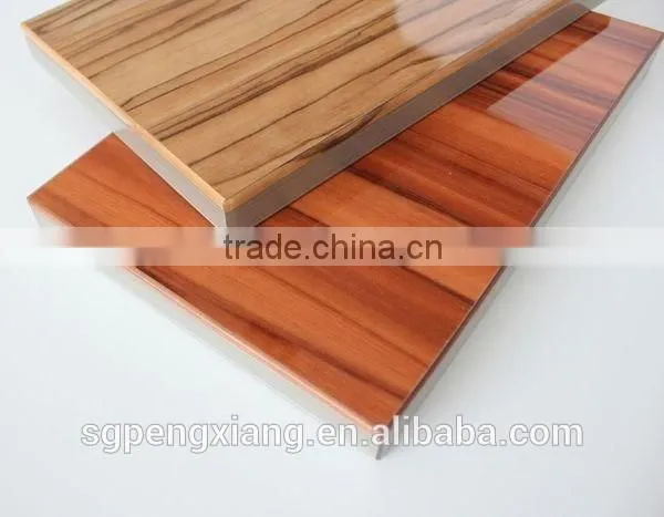 High Gloss Wood Grain UV Coated MDF Board photo-3