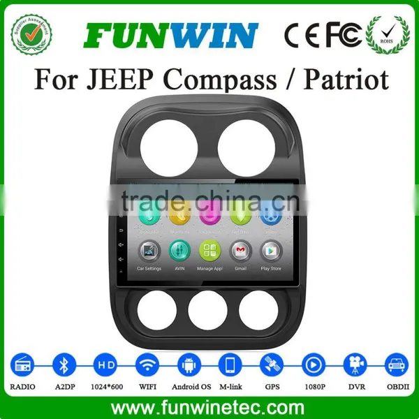 Android 4.4 System Car Dvd Player With Reversing Camera for Jeep Compass