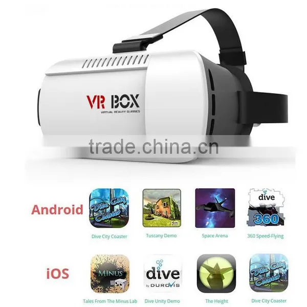 VR BOX Version 2.0 Generation Distance Adjustable 3D Glasses VR Box VR Case