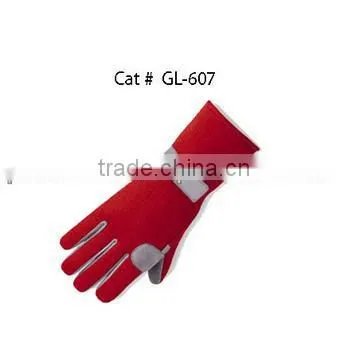 White And Red Karting Gloves