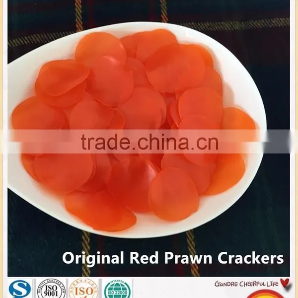 Good Quality Chinese Red Prawn Crackers Good Tasty Puffed Food photo-2