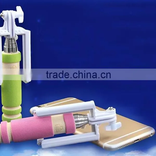 Wholesale Factory Cable Take Pole With Cable NO Need Bluetooth No Need Charger Selfie Stick photo-5