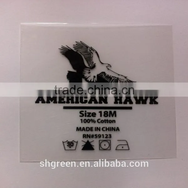 Transparent Film Size Heat Transfer Label Tags for T-shirt photo-4