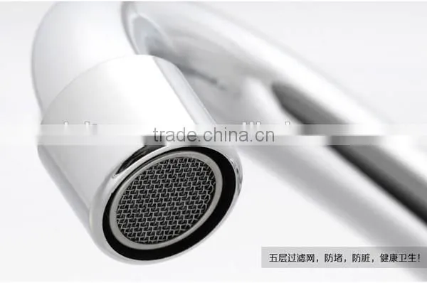 China Factory Long Neck Kitchen Faucet, European Style Chrome Brass Kitchen Faucet photo-2