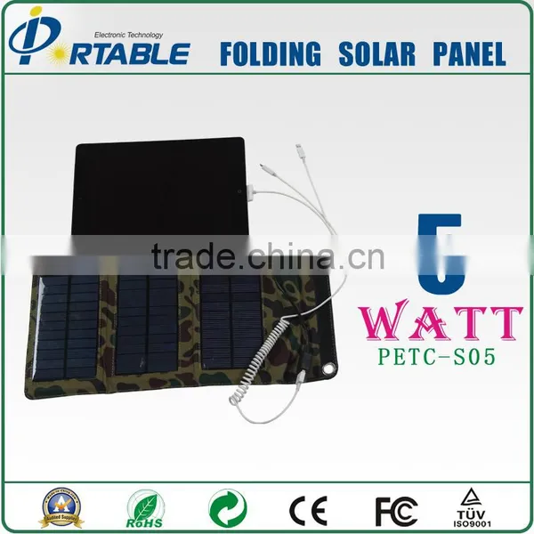5W Foldable Solar Power Bank Solar Panel photo-2