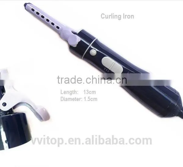 10 in 1 Mutiple Function Hair Curlers Brush Comb Straightener Dryer Concentrator-black photo-4