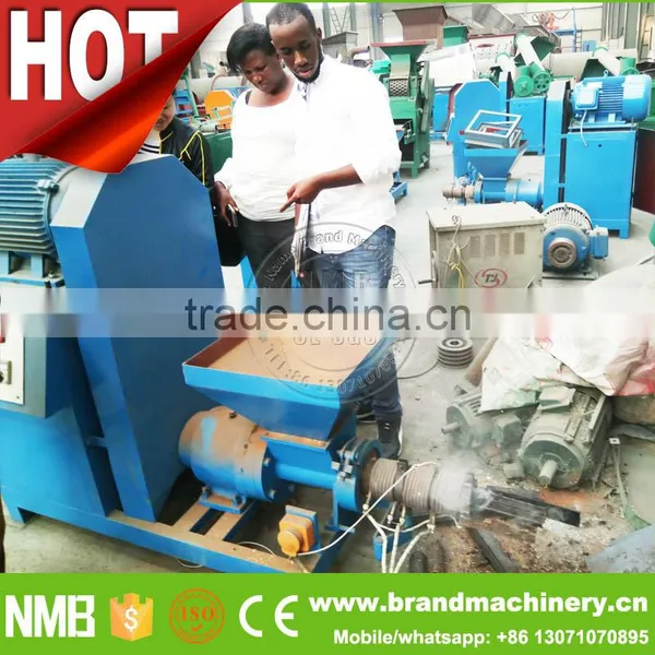 Screw Type Machine Briquette de Charbon, Automatic Power Press Machine, Machine Made Charcoal