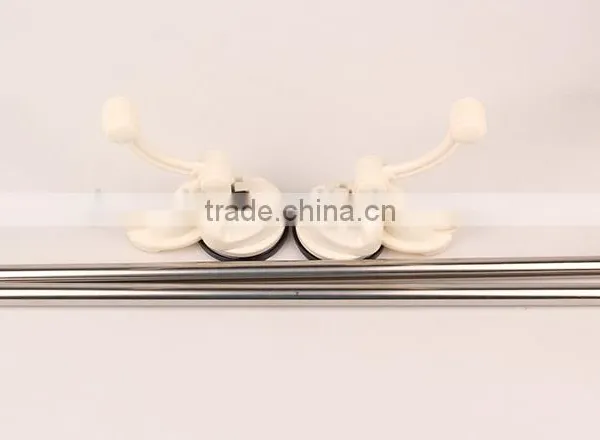 Wholesale Hot Sell Stainless Steel Bathroom Accessories Towel Holder Towel Racks With Sucking Disc photo-2