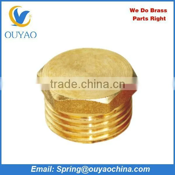 CNC Manufacturing Copper BSP Male Hex Plug