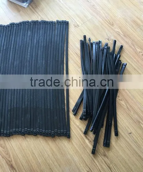 EPDM RUBBER TIE DOWN STRAP WITH GALVANIZED S HOOK 10" 15" 21" 31" 41" photo-2