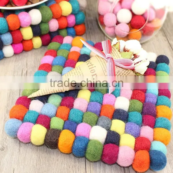 100% Wool Felt Balls/colored felt balls rug/felt balls garland