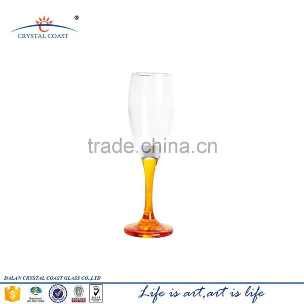 antique clear glass goblets glass stemware,colored glass stemware