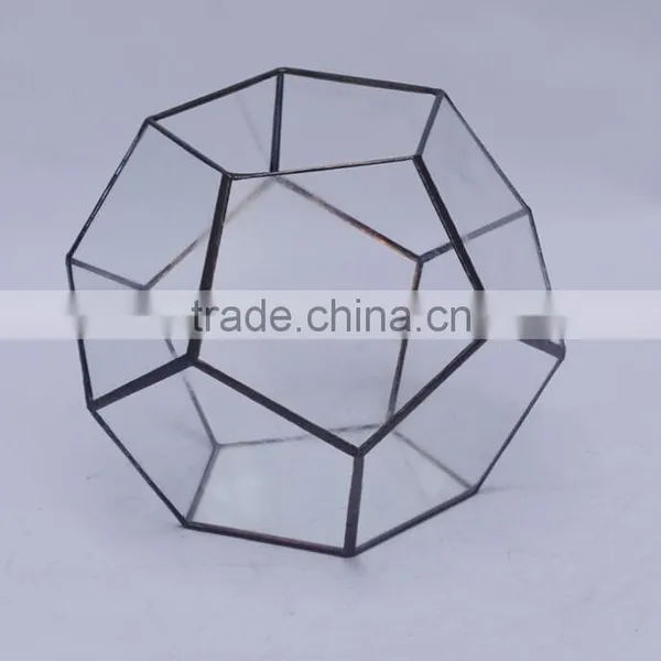 Attractive Indoor Decor Glass Flower Vase Clear Glass Terrarium Globe photo-4