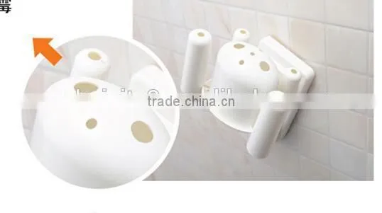 CY147 Bathroom Toothbrush Holder Cup Wall Mount Sucker Toothbrush Holder Cups Organizer photo-3