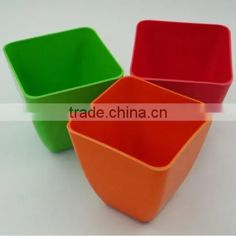 Square Bamboo Fiber Decorative Flower Pots photo-4