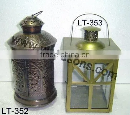Christmas Decor Pillar Hanging Metal Candle Lantern photo-4