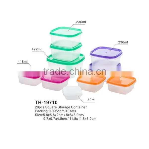 20pcs BPA Free Square Storage Prep Meal Lunch Box and Food Container photo-2