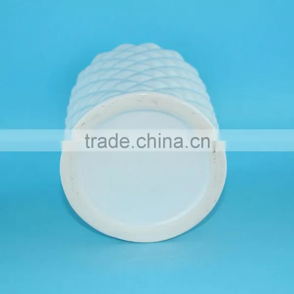 Glazed White Select Vase Ceramic Pineapple Shaped Vase photo-4