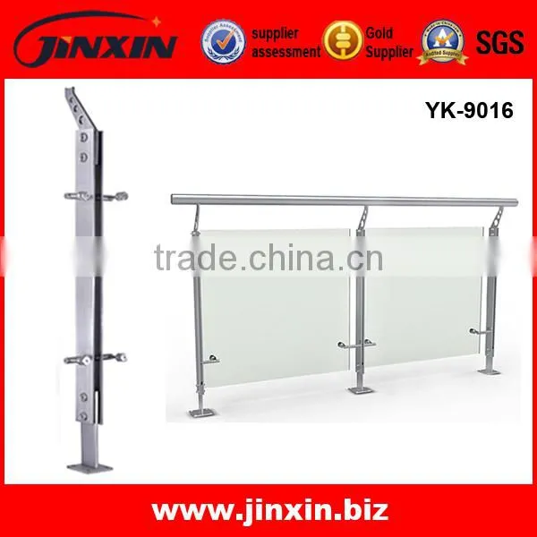 Laser Precise Cutted Stainless Steel Plate Glass Column photo-2