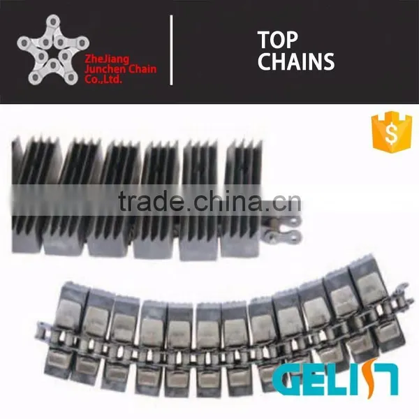 Snap-on Gripper Roller Chains/rubber Top Conveyor Chains/rubber Gripper Snap on Chains photo-2