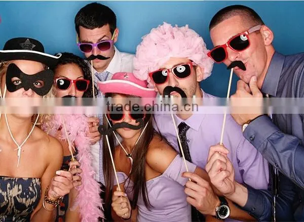 Party Photo Prop 31pcs Mustache on a Stick Set Photo Prop photo-5
