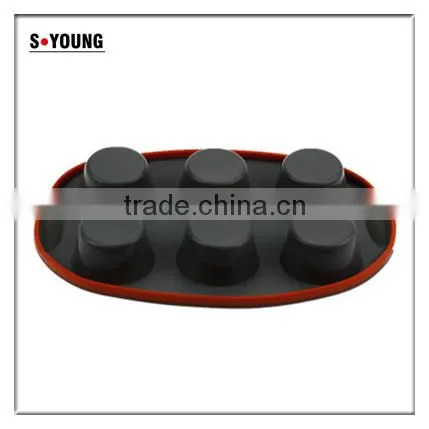 10111 6pcs Cups Shape Silicone Cake Mold photo-3